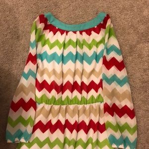 Girl’s multicolored high-low dress💚❤️💙💚❤️💙